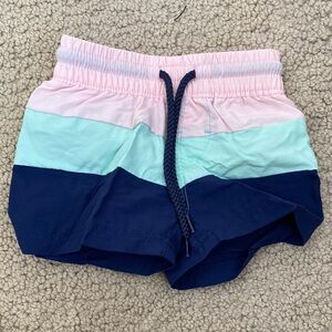 The Beaufort Bonnet Company Pink, Light Blue, and Navy Kids Shorts